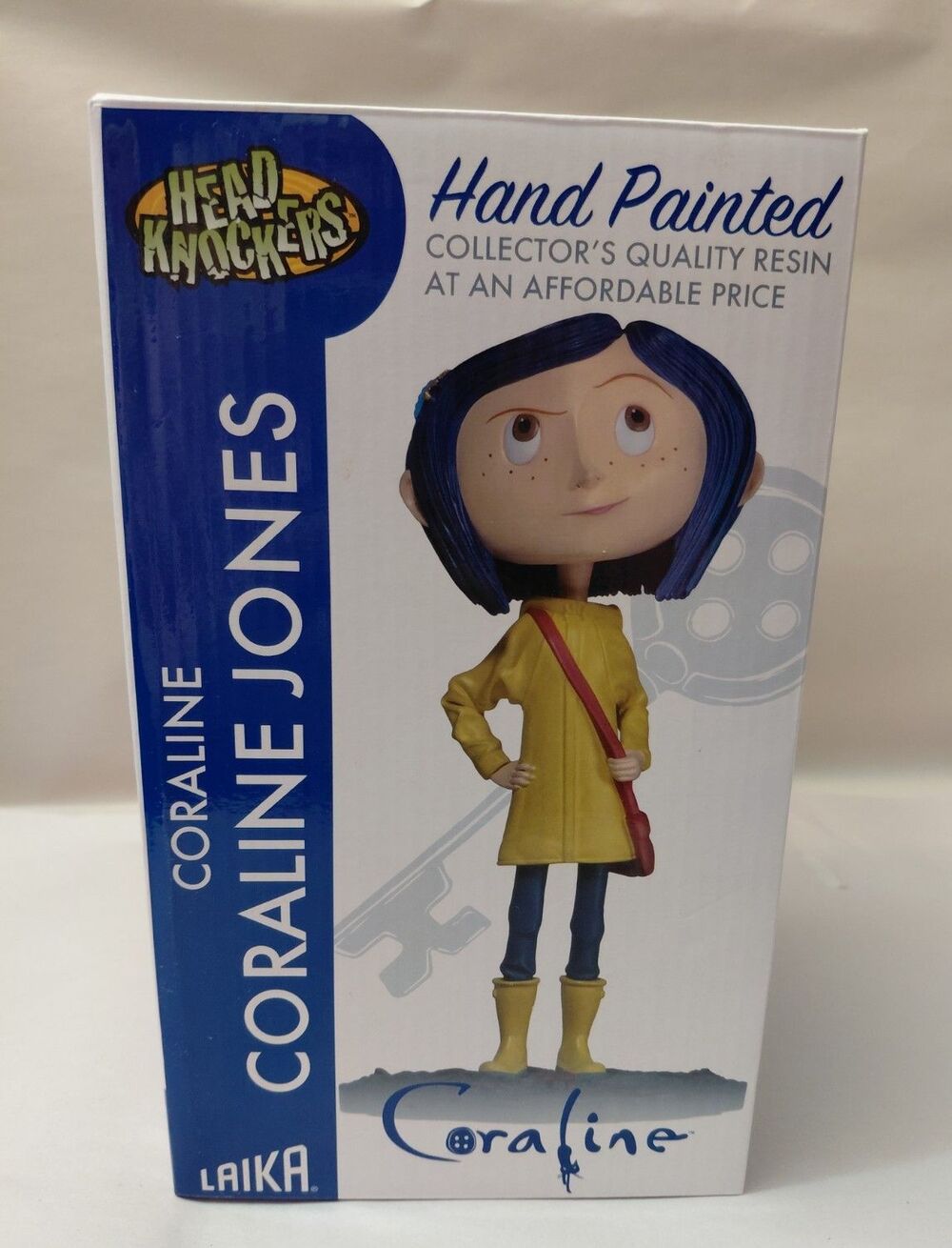 Coraline Jones 7-Inch Resin Head Knocker Bobble Head Laika Hand Painted SEALED
